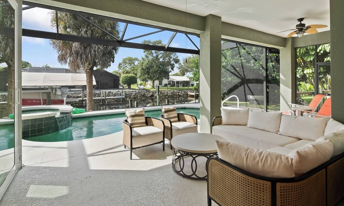 Central Naples House | NEW Naples remodeled designer home with Gulf Access and neighborhood clubhouse