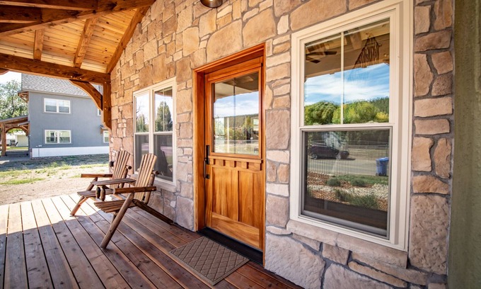 Pagosa Springs Cabin | New Rental! Walk to Downtown and Hot Springs, New Home, A/C, Tesla Charger!