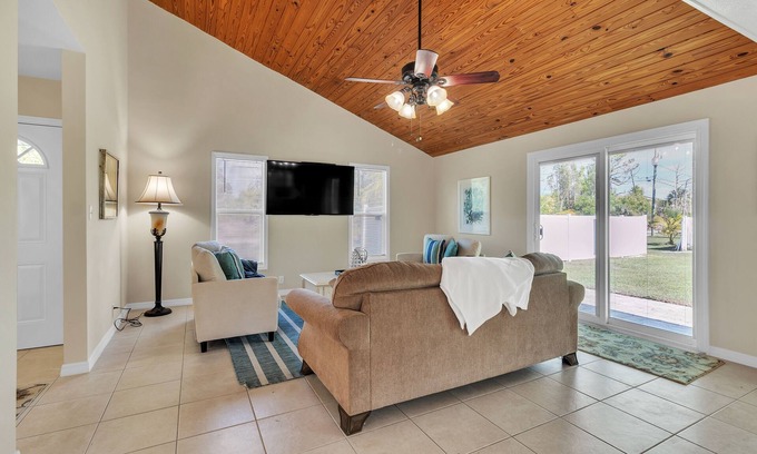 Saint James City House | NEW! Tropical Oasis with Private Screened Hot Tub