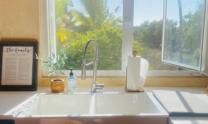 El Pescadero House | Newly built 2 bedroom house 2nd story living, with WiFi in Pescadero on orchard