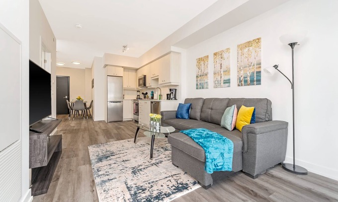 Kitchener Apartment | Newly Built Modern Condo w Balcony & City Views