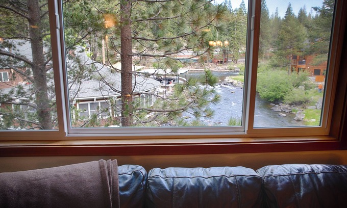 Tahoe City Condo | NEWLY LISTED Remarkable Alpine Meadows River Run Condo, Private River Views