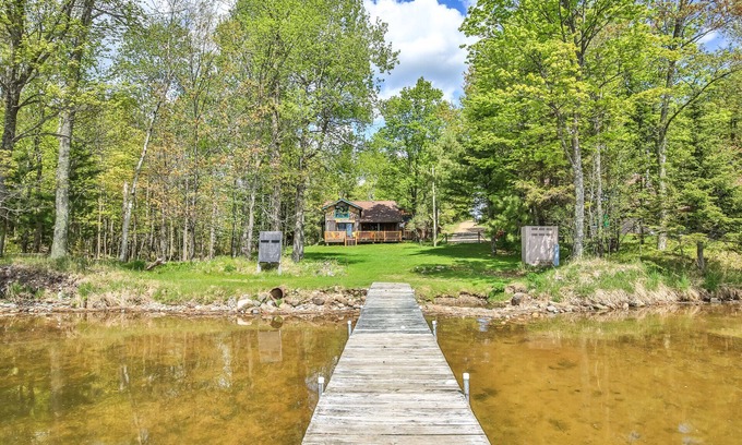 Phelps House | Newly Remodeled 2 Buliding Lodge! Private Setting on Big Sand Lake! Rustic with