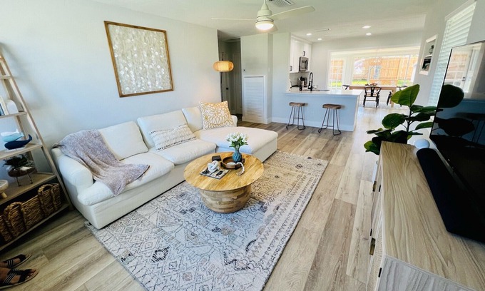 Ormond Beach House | Newly Renovated Beachside Home for Extended Stays