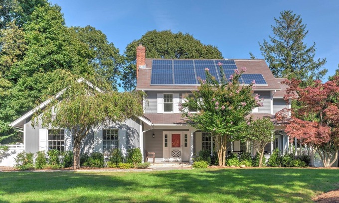 Greenport West House | Newly Renovated Summer Retreat, Heated Pool, Walk to Beach, Designer Furnishings