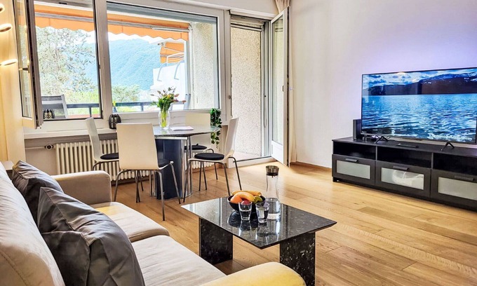 Bigogno Apartment | Nice apartment for 4 guests with pool, WIFI, A/C, TV, balcony and panoramic view