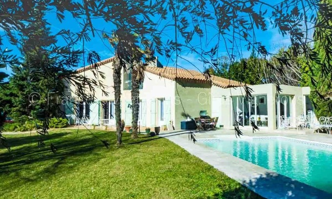 Salleles-d'Aude House | Nice house with large pool air conditionning in a quiet village with canal