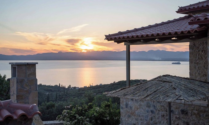 Kalamata Villa | Niki's Tower - Exclusive Serene Seaview Stone Gem