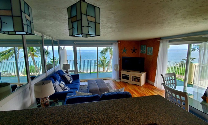 Punaluu Condo | North Shore end unit with wrap around lanai on Secluded Beach
