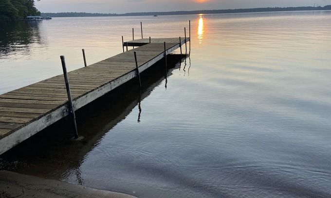 Stone Lake Cabin | Northwoods lakeside family-friendly cabin. Amazing sunsets! Nice sandy beach.