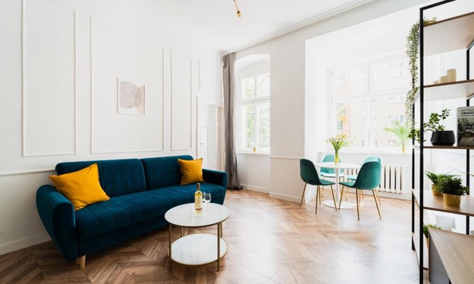 Srodmiescie Apartment | Nowy Apartment w Centrum - 5 osób - 3 pokoje