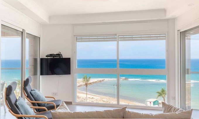 Bat Yam Apartment | O&O Group - Amazing Sea View 3 BR APT Iconic Tower