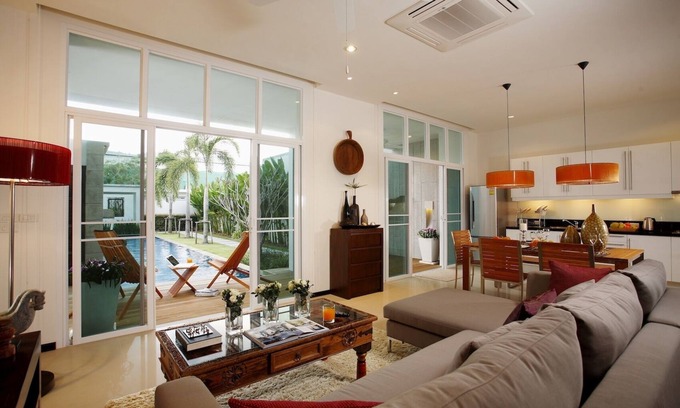 Cherngtalay Villa | O2BT3-VW1: 3 Bedrooms Pool Villa-Oxygen Bangtao-Full Kitchen