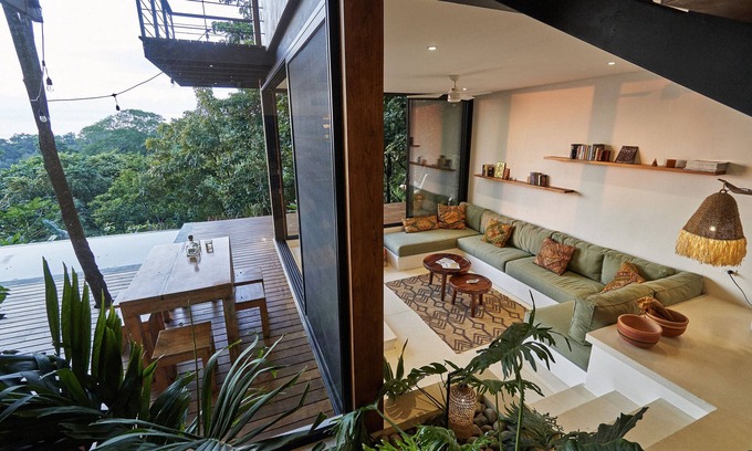 Puntarenas Villa | ocean/jungle view, yoga deck pool with fast internet