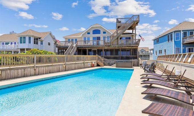 Corolla House | Ocean Paradise - Spacious 7BR Oceanfront with Pool, Hot Tub and More!