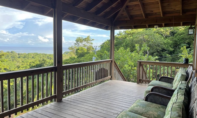 Diamond Rock House | Ocean view with a pool and custom water slide!