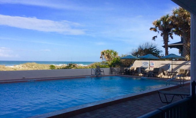 Crescent Beach Apartment | Ocean View And Poolside #104