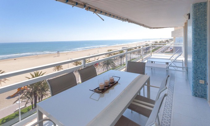 Grau i Platja Apartment | Oceanfront condos w/breathtaking views. Elegant decoration!