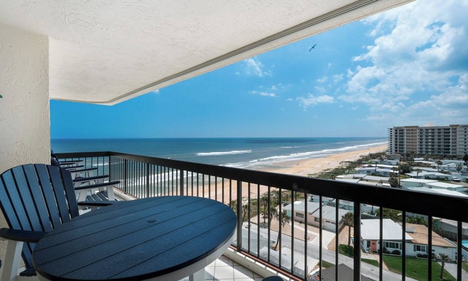 Ormond-by-the-Sea Condo | Oceanfront condo with large private balcony, heated beachfront pool and garage parking