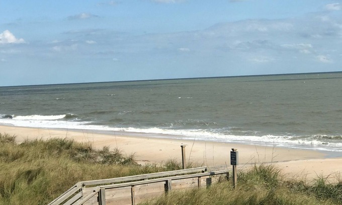 North Topsail Beach House | Oceanfront! “On a Wing and a Prayer” All new oceanfront decks! Booking 2025!