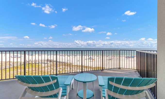 Orange Beach Condo | Oceanfront+Pool+Coffee Bar+Balcony+Arcade+WIFI+Fitness Room