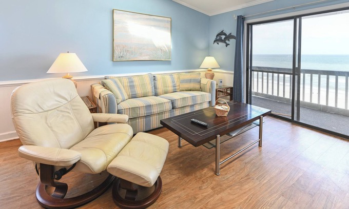 Surfside Beach Condo | Oceanfront, Shared Pool - Surfwatch II 401