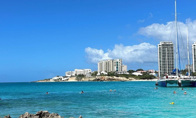 Maho Apartment | Oceanfront Studio with Private Patio in Cupecoy