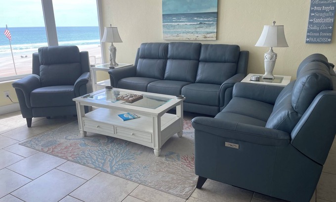 Port Orange Condo | Oceanfront, non-drive beach, heated pool, sport courts, gym