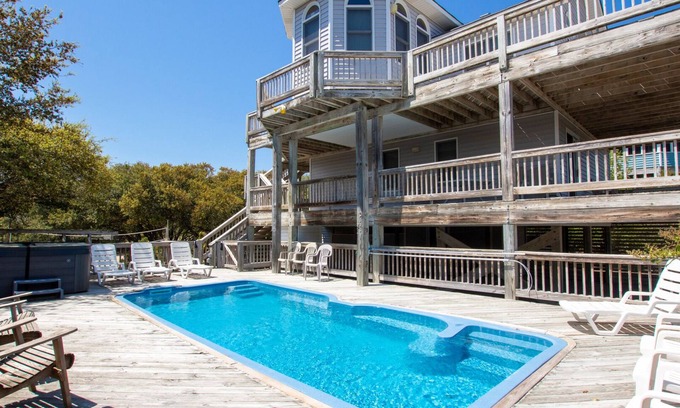 Whalehead Beach House | Oceanside, Dogs Welcome, Private Pool, Hot Tub, WC962, Sea for Miles