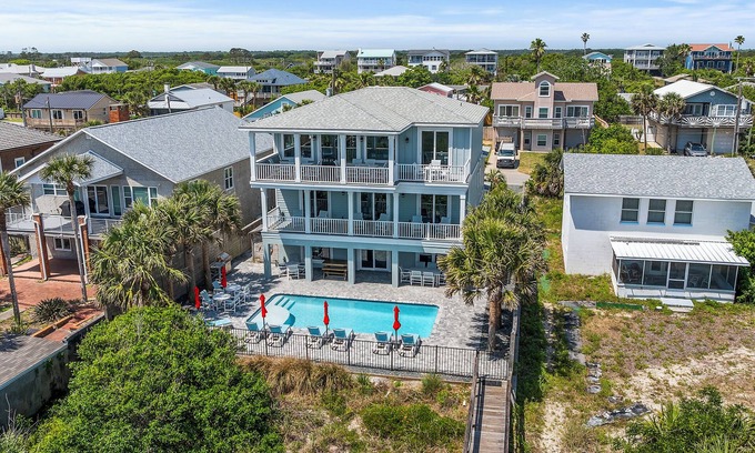 Butler Beach House | OCTOBER-MAJOR SAVINGS! 8BR LUXURY OCEANFRONT, LARGE HEATED POOL, FOOSBALL!