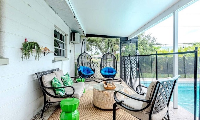 Venice Gardens House | Old Florida Charmer in Venice, FL. Private Pool + King Bed+Parking for Boats/RVs