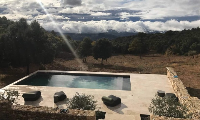 Villars House | Old Sheepfold with in the middle of the woods with heated swimming pool