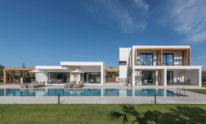 Kato Gouves Villa | Olive Sun Villa | Stillness & Elegance by etouri