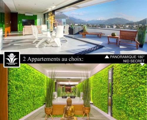 Annecy-le-Vieux Apartment | Panoramique 180 lac et montagne et Nid Secret spa romantique