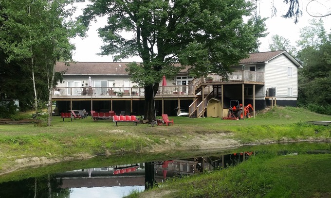 Norton Shores Apartment | Paradise Cove Harbor ~ 2 Bedroom/1 Bath Apartment WIFI, Fishing, and Firepit