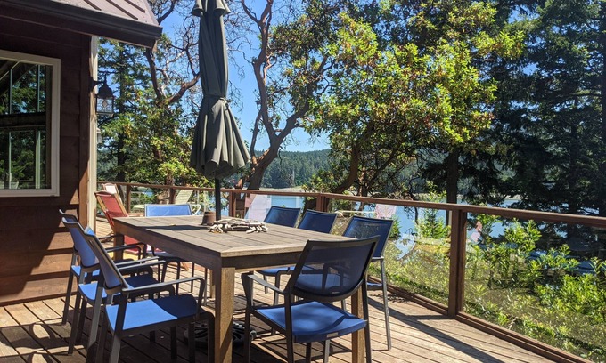 Roche Harbor House | Peaceful Bayside Home the Woods - Sleeps 6 people, 8 max.