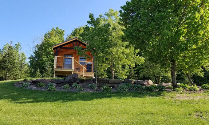 Guilford Cabin | Peacefully located back off the road, with scenic views.