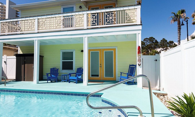 Panama City Beach Villa | Pet Friendly Two Bedroom Condo with pool outside your back door. Seahorse