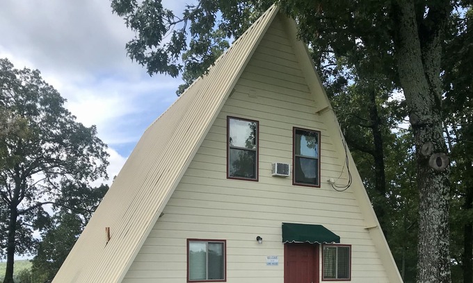 Pettit Cabin | Pettit Mtn. Ranch Multi-family Friendly A-frame Cabin on 37 Gated Acres