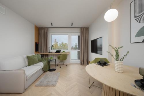 Ursynow Apartment | Pileckiego Air-Conditioned Apartments with Parking & Balcony by Noclegi Renters