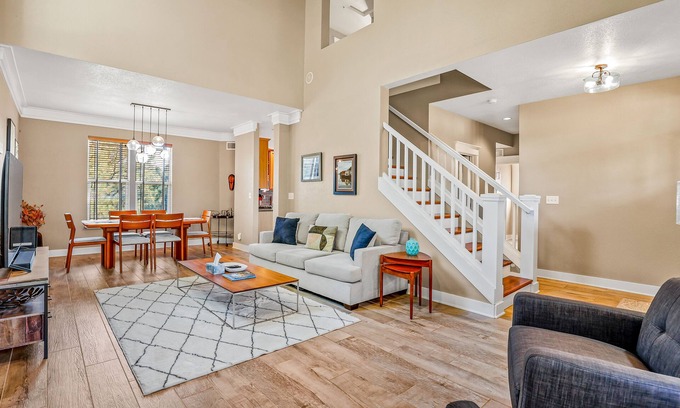 Ponderosa Trails House | Polished Mountain Home with Fireplaces, Decks, WiFi & Forest View - 2 Dogs OK