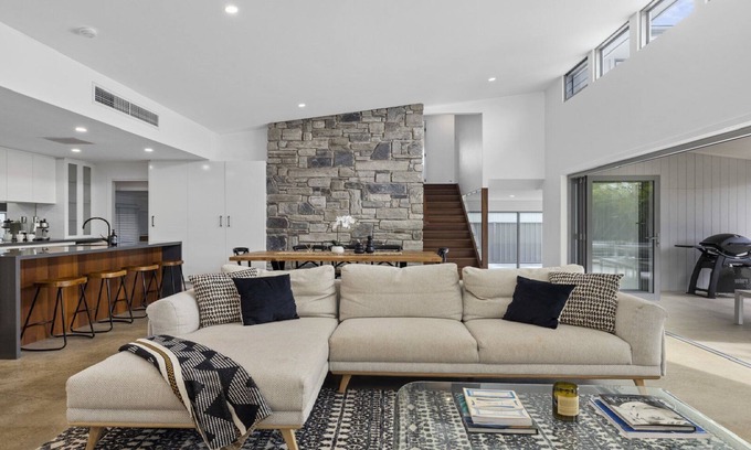 Sawtell House | Pool, Gas Fireplace, BBQ, Walk to Beach and Cafes