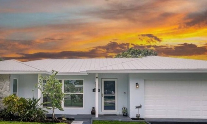 Florida Ridge House | Pool House on a Canal with Dock and Ocean Access
