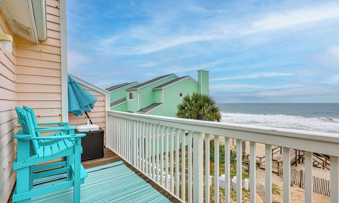 Kure Beach Condo | Poolside Fun + Oceanfront Bliss: Kure Beach Haven!