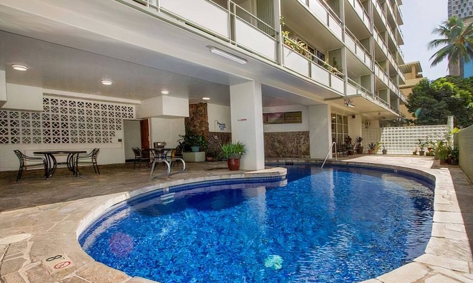 Waikiki Apartment | Poolside Waikiki Retreat w/AC, surfboard storage, walking distance to beach!