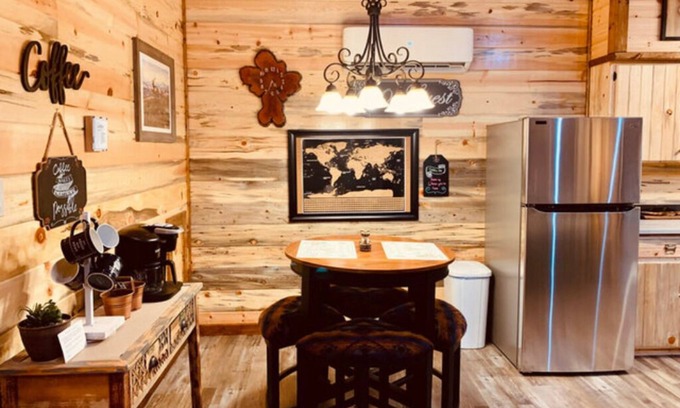 Ringold Cabin | Private area, electric fireplace, free internet, pond, near lake