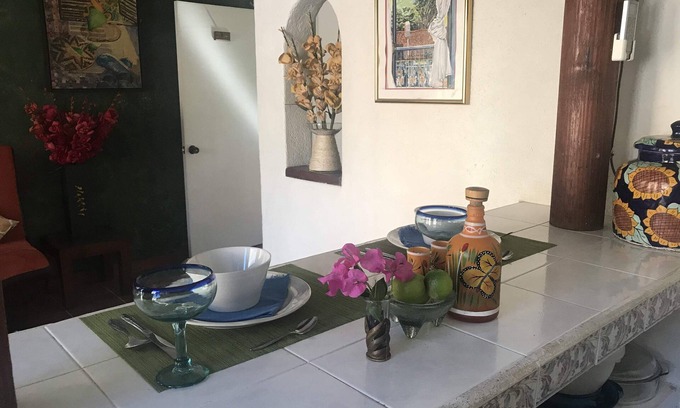 Ixtapa - Zihuatanejo Cottage | Private Casita, 1BR, A/C, 1 Block to the Best Beach in Zihuatanejo