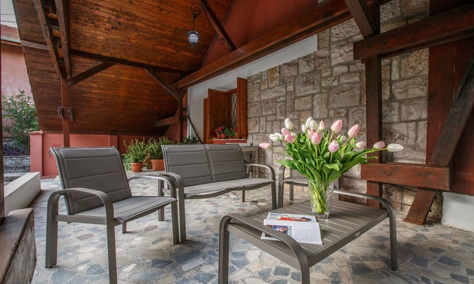 Orahovac Villa | Private garden villa: serenity , private lush haven by the sea.