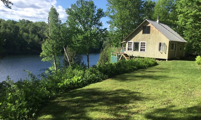 Eden Cabin | Private Mountain Pond Cabin .cabin also is for sale… text owner for information