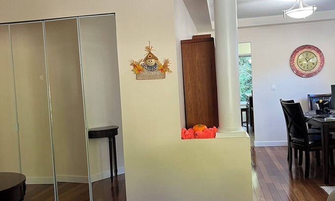 Westwood Plateau House | Quiet cozy room with a private Half-bath and shared shower